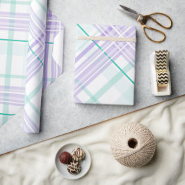 Versatisches Pastell-Kariertes Wrapping-Papier Geschenkpapier