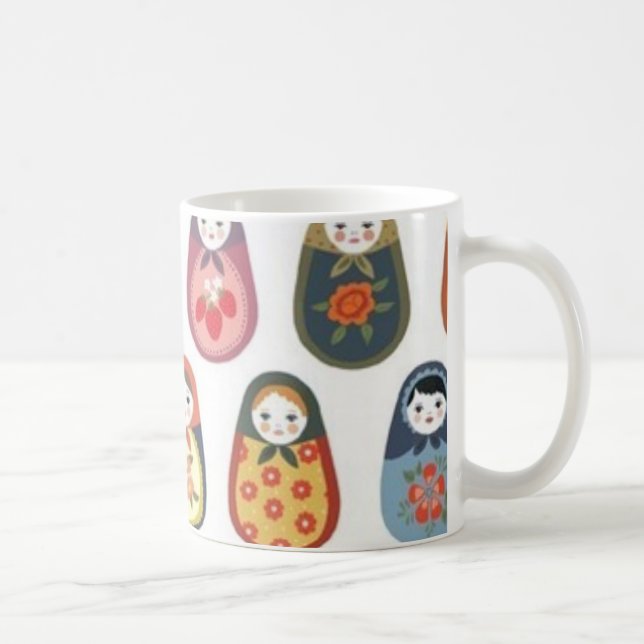 Verschachtelungspuppendruck Kaffeetasse (Rechts)