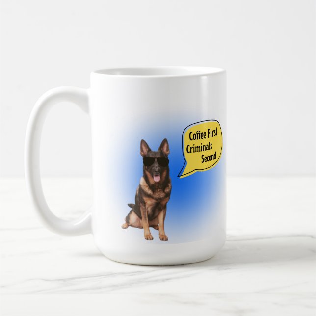 Verschenken Sie K9-Einheit Polizei Tasse-Kaffeepap Kaffeetasse (Links)