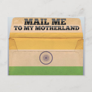 Verschicken Sie mich nach Indien Postkarte
