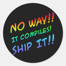 Verschickt es! Aufkleber