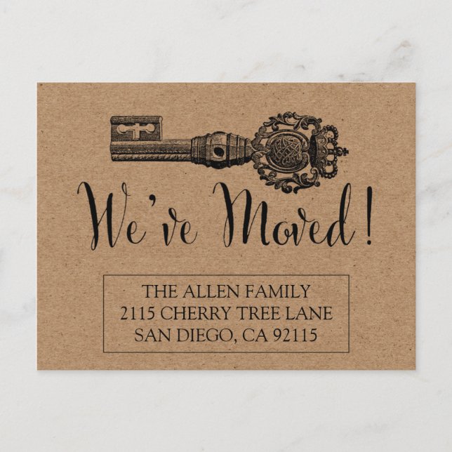 Verschieben der Ankündigung Postkarte - Vintager S (Vorderseite)