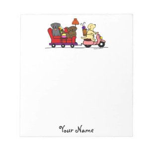 Verschieben von Labradoren Notizblock