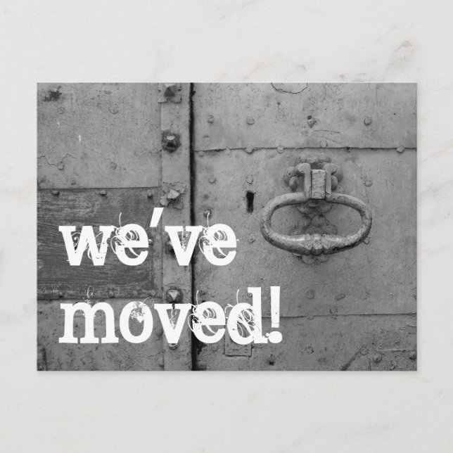 Verschieben von Postkarten mit Türknopf und Schlüs (Vorderseite)