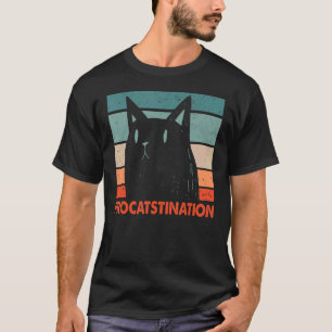 Verschiebung Katze Humor Kätzchen Faul Katze Mama T-Shirt