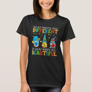 Verschieden schöne Autismus-Bewusstseins-Puzzletei T-Shirt