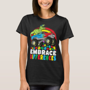 Verschiedenartigkeit in der Rex Monster Truck Auti T-Shirt