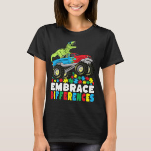 Verschiedenartigkeit in der Rex Monster Truck Auti T-Shirt