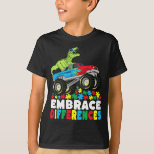 Verschiedenartigkeit in der Rex Monster Truck Auti T-Shirt