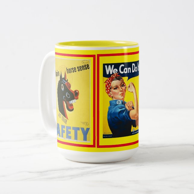 Verschiedene altamerikanische Klassik Poster Colla Zweifarbige Tasse (Vorderseite Links)