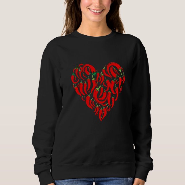 Verschiedene Arten von Chilli   Sweatshirt (Vorderseite)