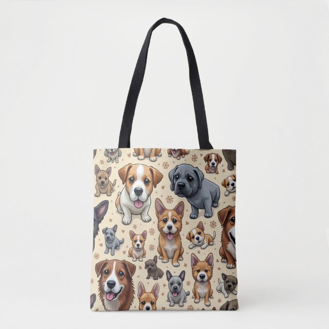 Verschiedene Arten von Hundeschultertaschen Tasche (Vorderseite)