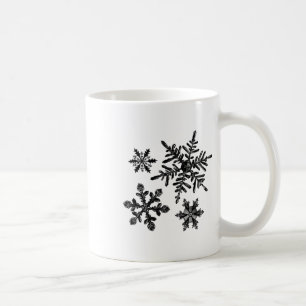 Verschiedene Arten von Schneeflocken Snow Crystal Kaffeetasse