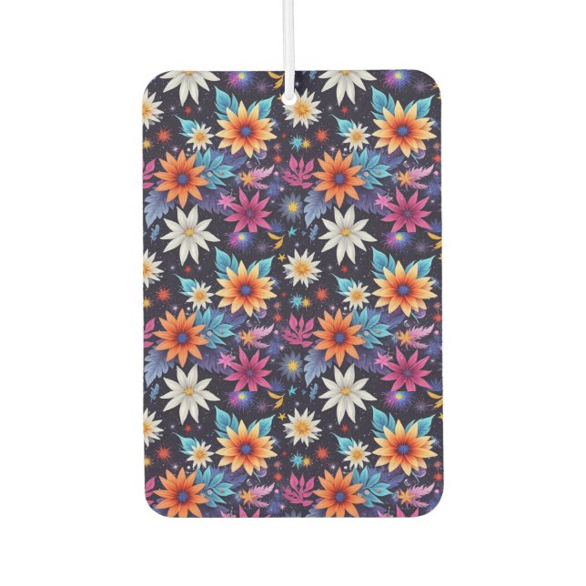 Verschiedene Blumen Shades Pattern-24192 Autolufterfrischer (Vorderseite)