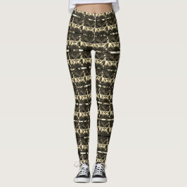 Verschiedene braune, andere Streifen oder Formen Leggings