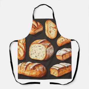 Verschiedene Brote vom Artisan Bäcker Schürze