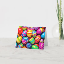 Verschiedene bunte Retro-Ostereier