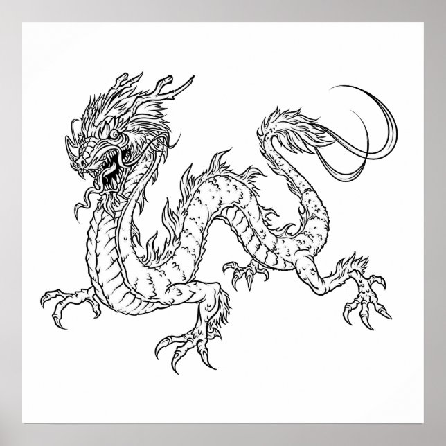 Verschiedene Drachenfarben (Seite #4) Medium Poster (Vorne)