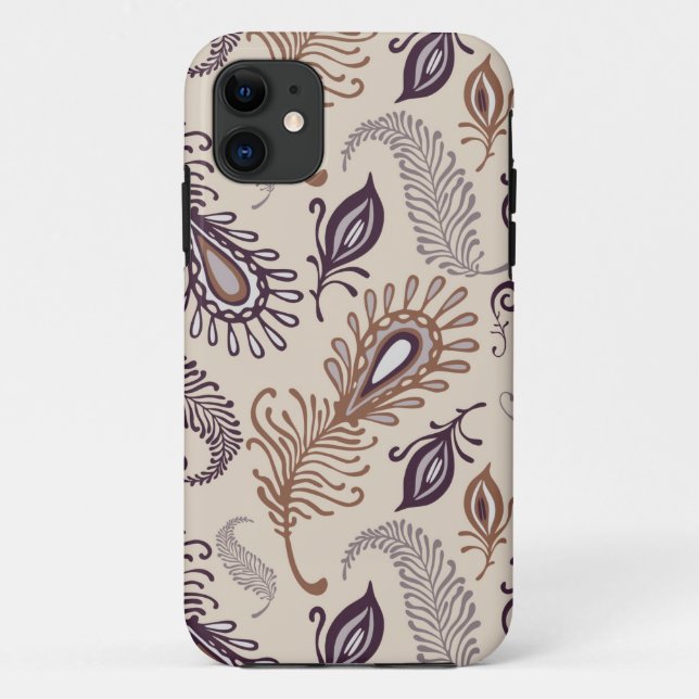 Verschiedene Feder Muster Case-Mate iPhone Hülle (Rückseite)