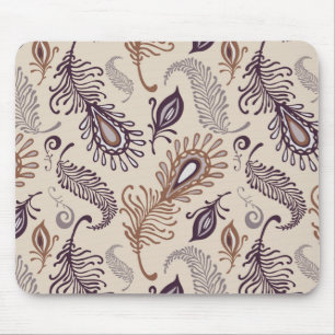 Verschiedene Feder Muster Mousepad
