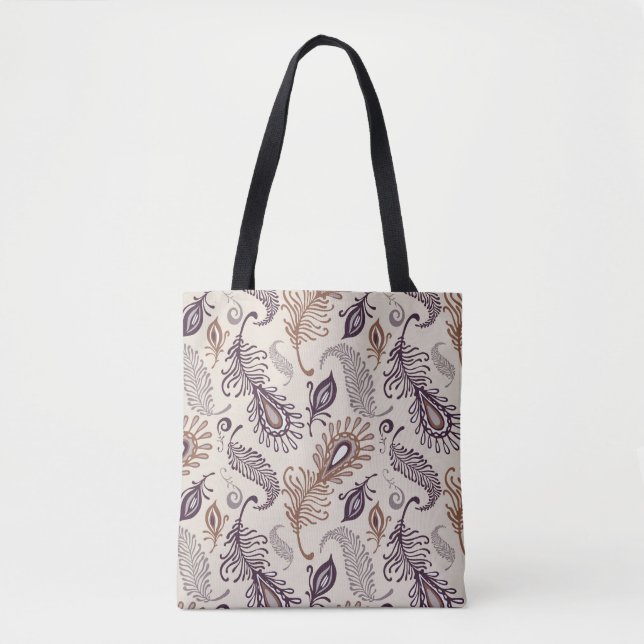 Verschiedene Feder Muster Tasche (Vorderseite)