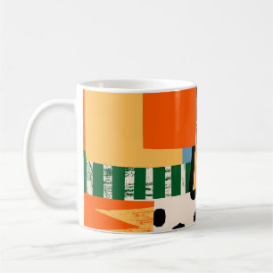 Verschiedene Formen: abstraktes nahtloses Design Kaffeetasse