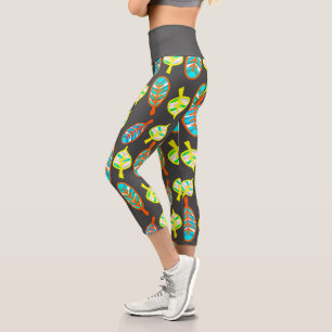 Verschiedene Formen Verlasse Muster Leggings