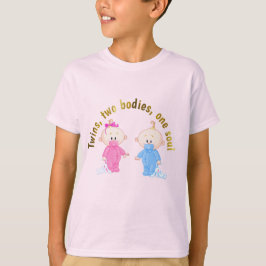 Verschiedene geschlechtsspezifische Zwillinge T-Shirt
