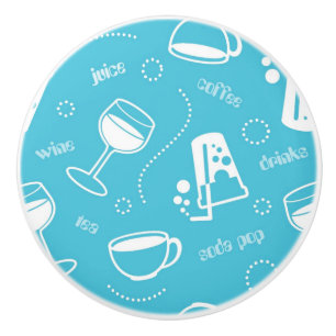 Verschiedene Getränke Keramikknauf