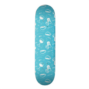 Verschiedene Getränke Skateboard