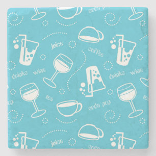 Verschiedene Getränke Steinuntersetzer