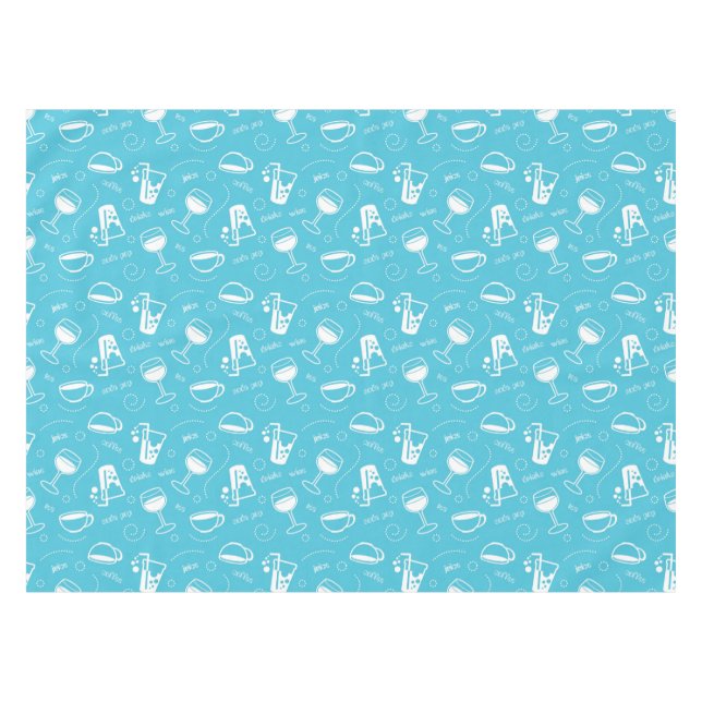 Verschiedene Getränke Tischdecke (Vorderseite (Horizontal))