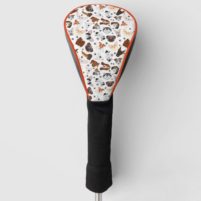 Verschiedene Hunderassen Golf Headcover (Vorderseite)