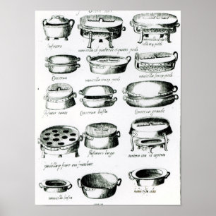 Verschiedene Kochschiffe, 1570 Poster