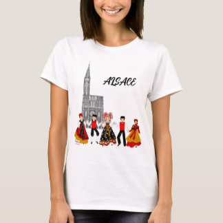 Verschiedene Kostüme des Elsass, Frankreich T-Shirt