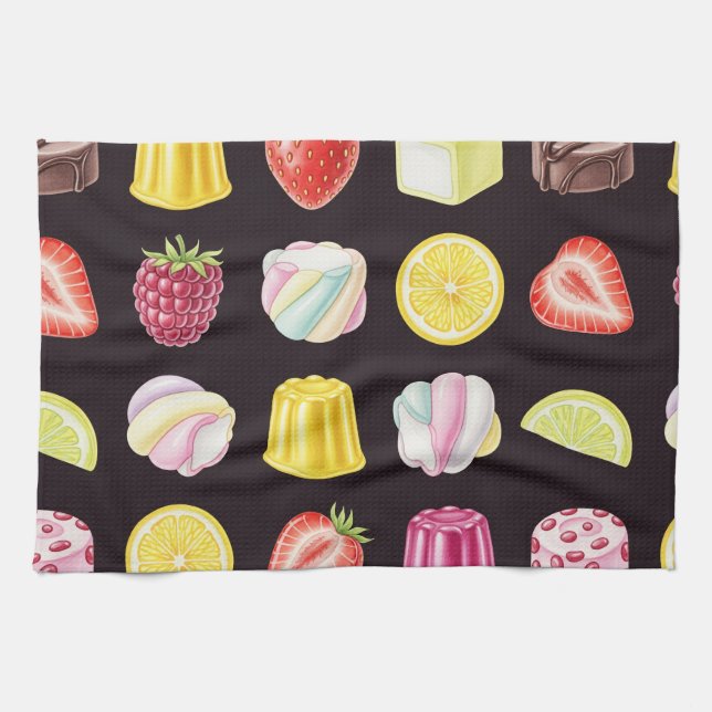 Verschiedene Leckereien von Natasha Us Geschirrtuch (Horizontal)