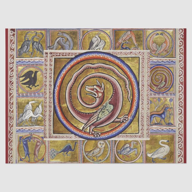 VERSCHIEDENE MITTELVERBESSERUNG, SNAKE DRAGON, FAN SEIDENPAPIER (Vorderseite)