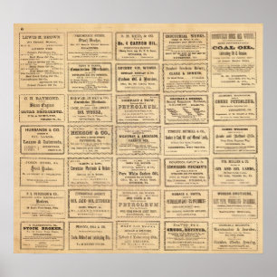 Verschiedene Ölwerbung Poster