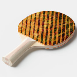 Verschiedene orangefarbene Streifen, gekratzte kle Tischtennis Schläger