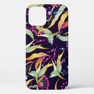 Verschiedene Pflanze: nahtloses Aquarelldesign Case-Mate iPhone Hülle