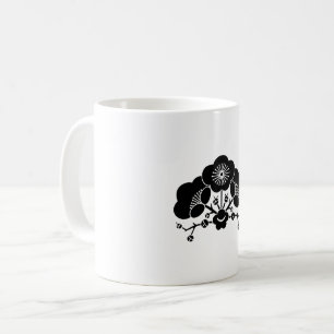 Verschiedene Pflaumenblüten Kaffeetasse