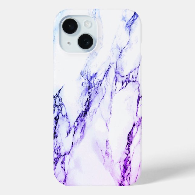 Verschiedene Purpur- und Bläuliche Adermarmor-Opti Case-Mate iPhone Hülle (Rückseite)