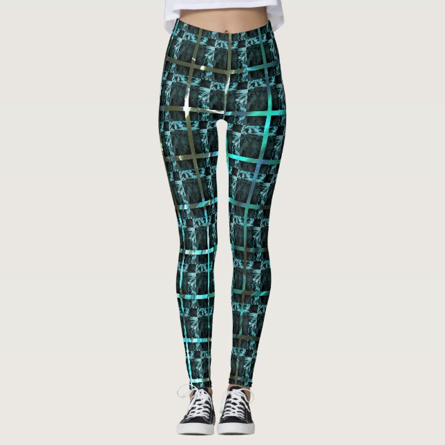 Verschiedene Schach, Quadrate oder Bild im Raster? Leggings (Vorderseite)
