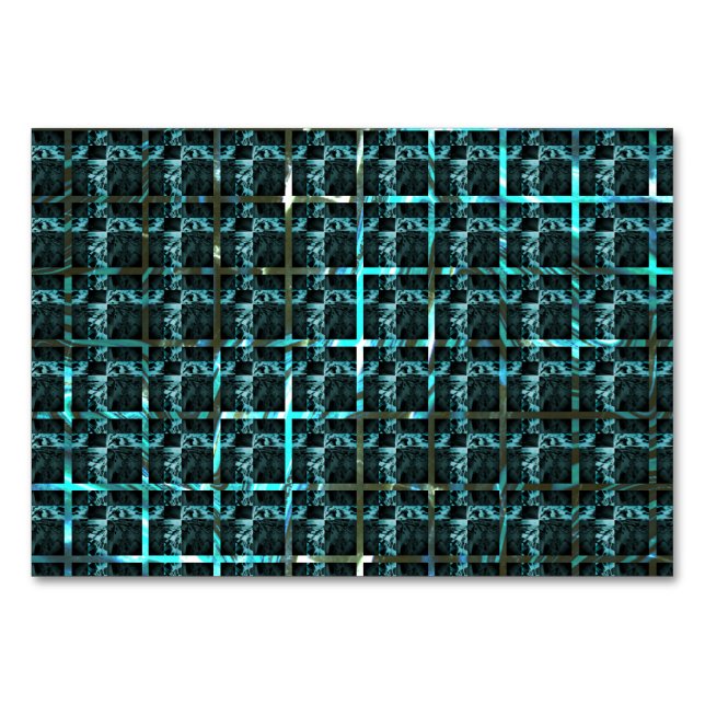 Verschiedene Schach, Quadrate oder Bild im Raster? Tischnummer (Vorderseite)