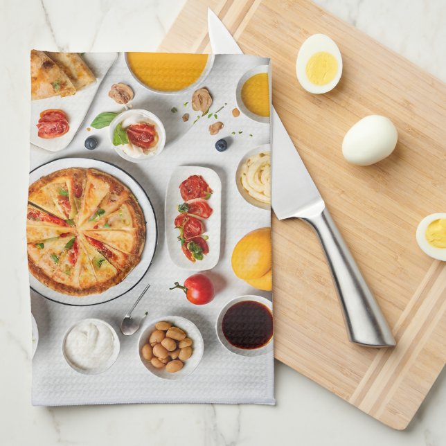 Verschiedene Speisen Geschirrtuch (Viertel Falte)