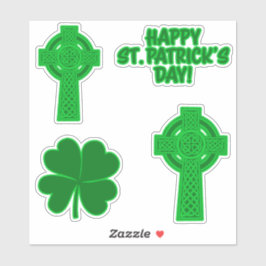 Verschiedene St. Patrick's Day Custom-Cut Vinyl St Aufkleber