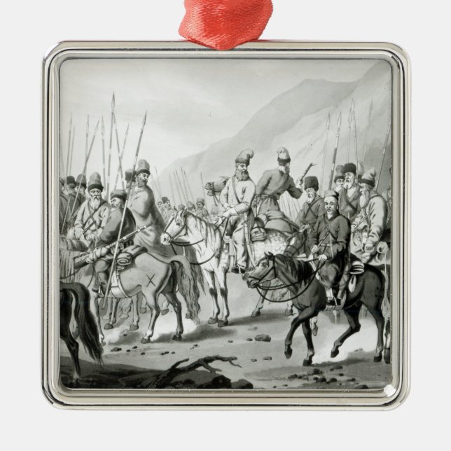 Verschiedene Stämme der russischen Kosaken Ornament Aus Metall (Vorne)