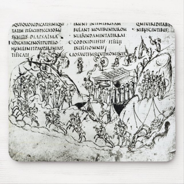 Verschiedene Szenen, die einen Psalm 2 Mousepad (Vorne)