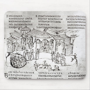 Verschiedene Szenen, die einen Psalm Mousepad