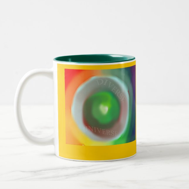 Verschiedene Universum-Tasse Zweifarbige Tasse (Links)